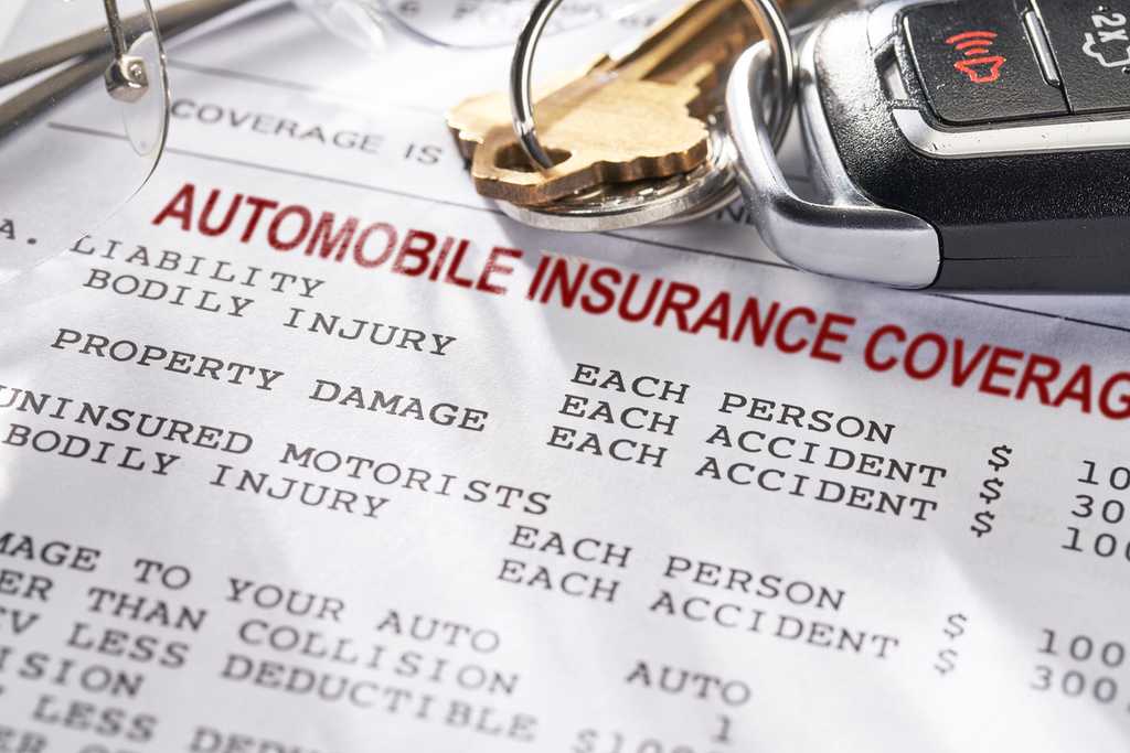 Car Insurance policy with keys